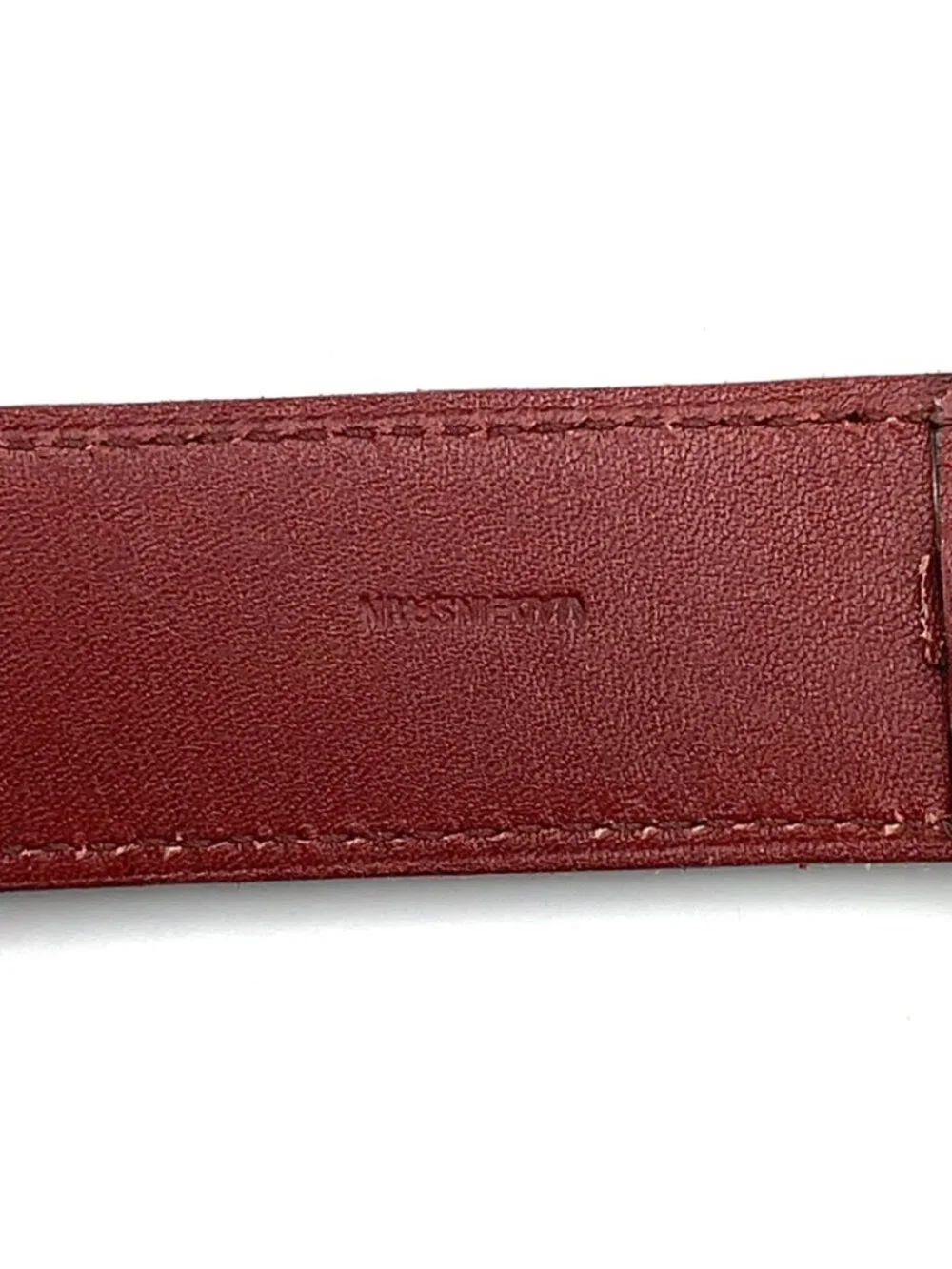 Cartier Must de D Buckle Leather Bordeaux Belt Gold